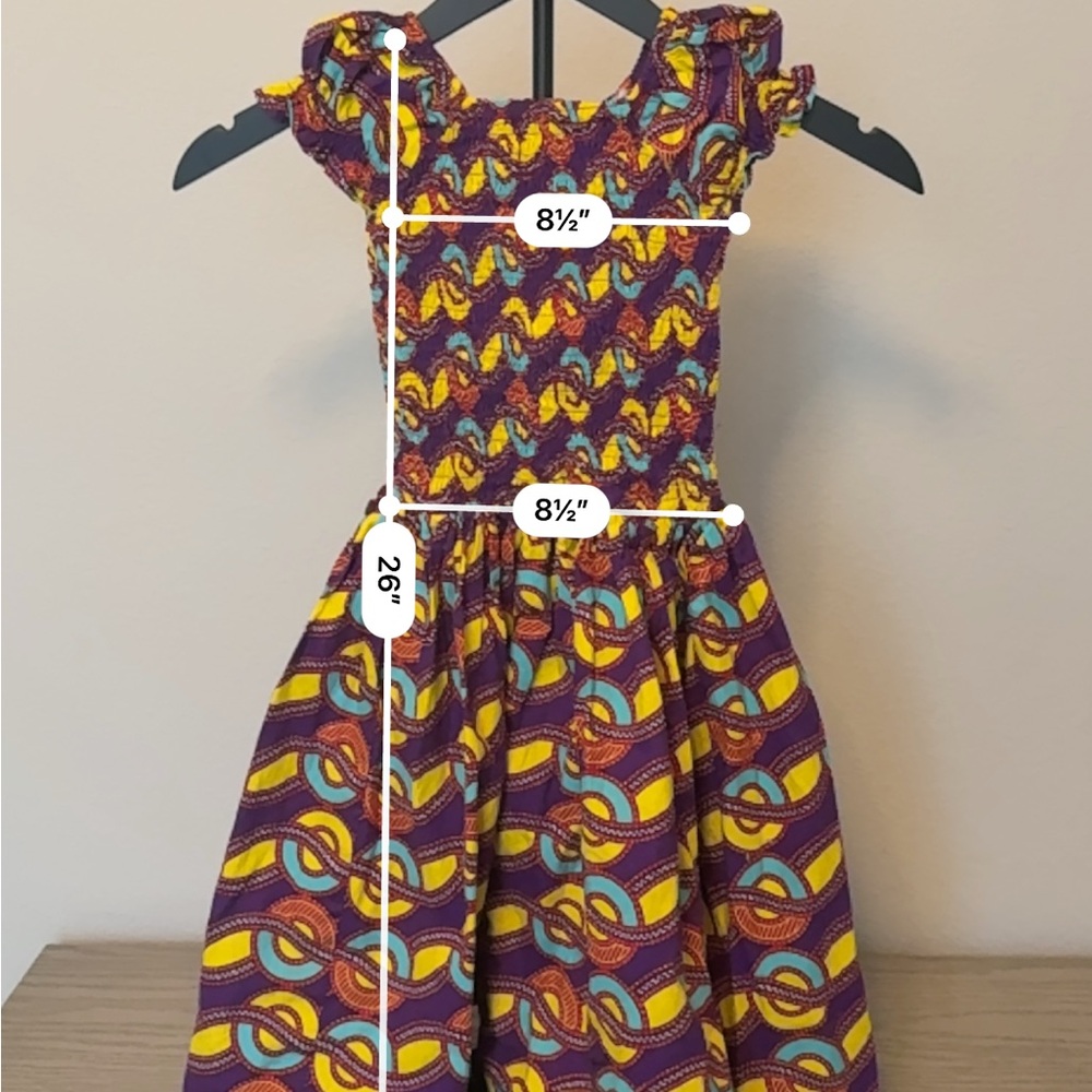 Vibrant Multicolor Kids Dress - Picture 2 of 2